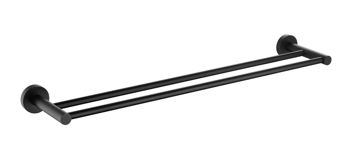 Double towel bar LS-1212 — Matt black