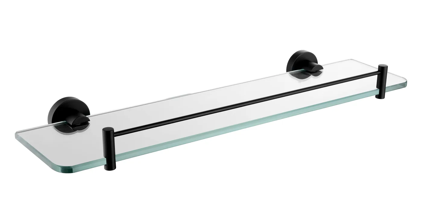 Glass shelf LS-1213 — Matt black
