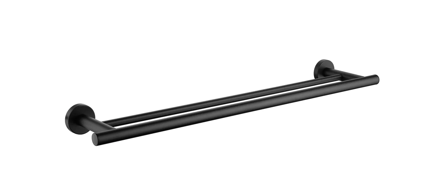 Double towel bar LS-2712 — Matt black