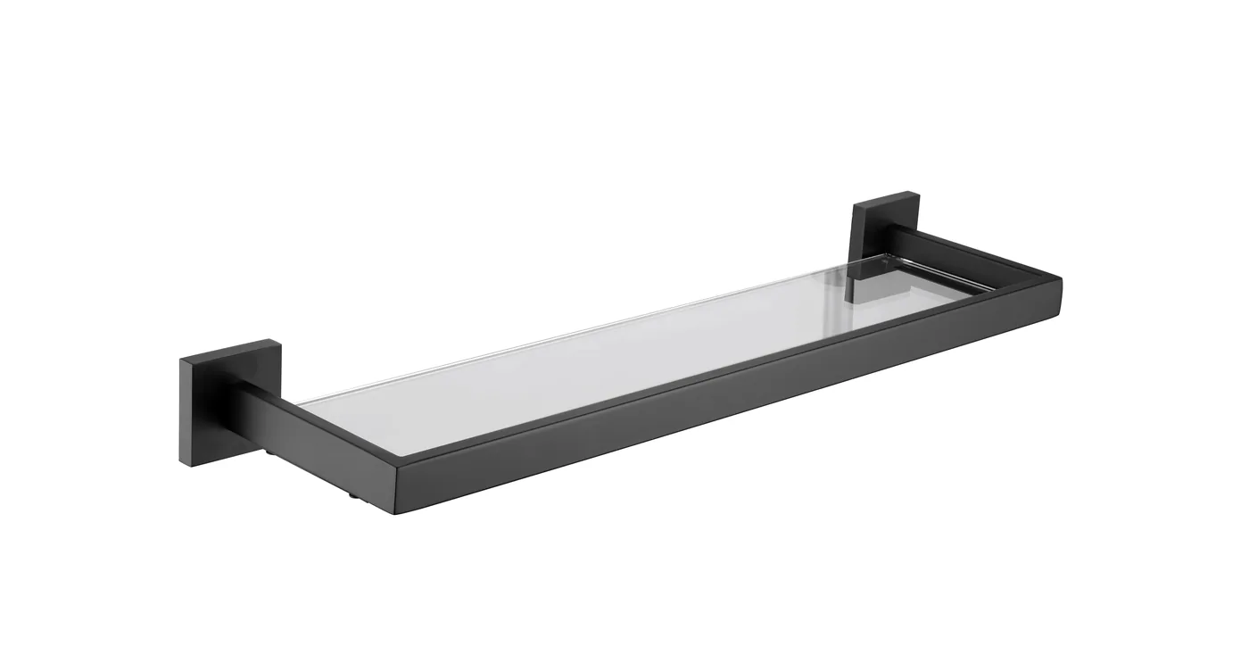 Glass shelf LS-2913 — Matt black