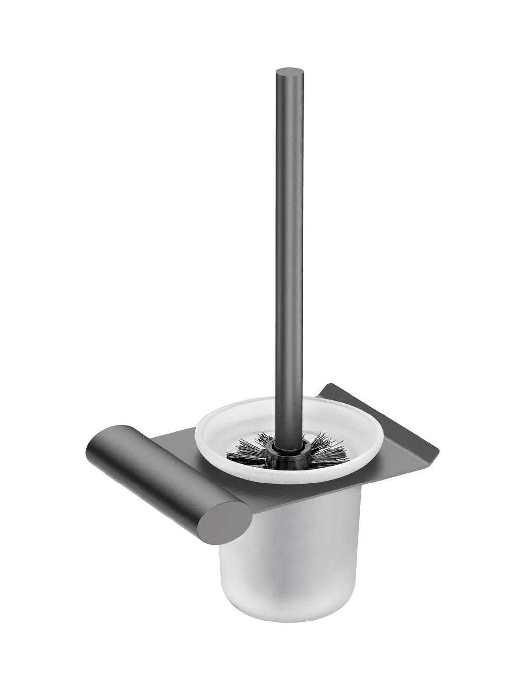 Toilet brush holder LS-9208 — Gun grey
