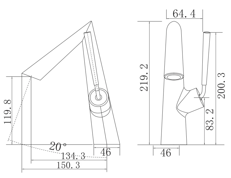 K-2127-2 dimension drawing