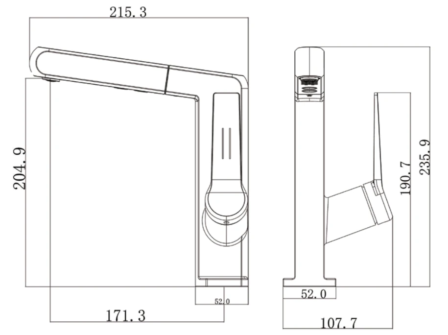 K-TL002-2 dimension drawing
