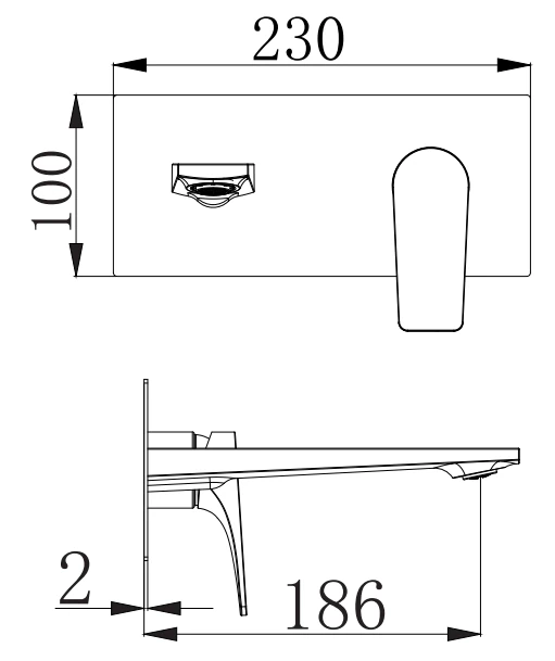 K-030A dimension drawing
